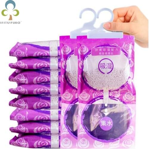 Lavender desiccant bag Household Cleaning Tools Chemicals Be hanging wardrobe closet bathroom moisture absorbent dehumidizer WYQ