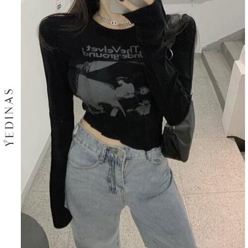 Yedinas Women's T-shirts With Inscriptions