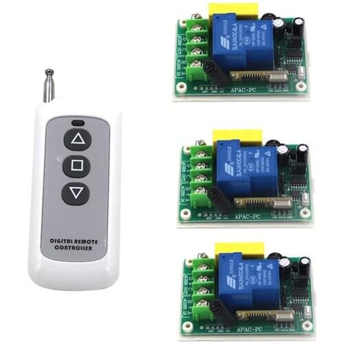 AC 220V 30A 1 Channel Wireless Remote Control Switch Digital Remote Control Switch for Lamp & Light SKU: 5237
