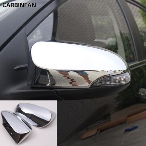 ABS Chrome Side Door Rear View Mirror Cover Trim Cap Garnish Molding Overlay For Toyota Corolla Altis e170 2014 2015 2016 2017