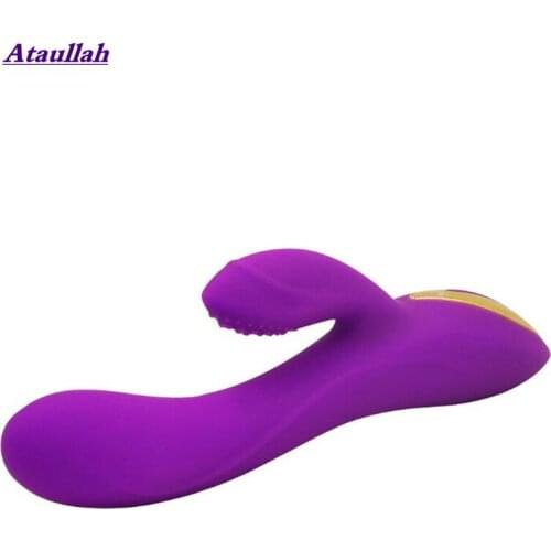 Ataullah Heating Stretch Dildo Vibrator for Woman G Spot Clitoris Stimulate Adult Sex Toys for Women 10 Speeds Magic Wand ST046