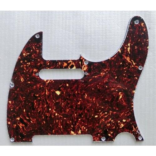 Free Shipping 8 holes USA standard 4ply Brown tortoise tl guitar pickguard for pickguard tele guitar accessories guitarra