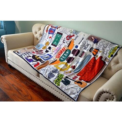 Friends Central Perk TV Blanket Mat Soft Sofa Cover Sleep Nap Blanket Child Kids Gift Cartoon