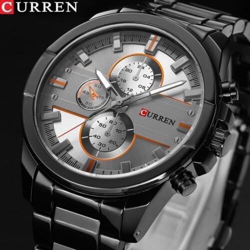 CURREN Luxury Casual Men Watches Military Quartz Male Wristwatch Stainless Steel Waterproof watch men 2020 Relogio Masculino