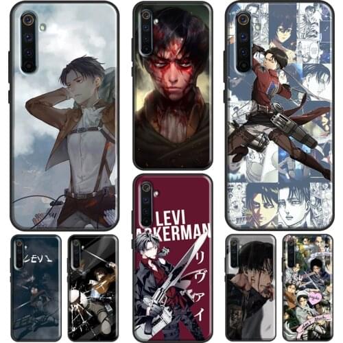 Attack On Titan Levi Case For Realme 8 Pro Q3 6 7 Pro GT Neo C15 C11 C3 Cover For OnePlus 9 Pro 8 7T 8T 9R Nord