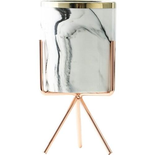 Flower Vase FlowerPot For Home Silver Rose Gold Decoration Ceramics Gardening Supplies Iron Stainless Steel