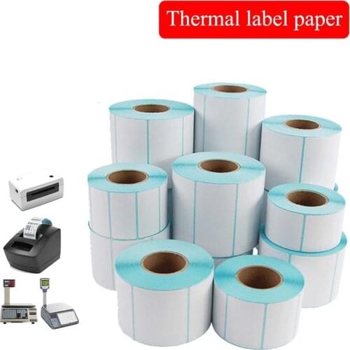 Hot Sale Adhesive Thermal Label barcode Sticker Paper Supermarket Price Blank Label Direct Print Waterproof Print Supplies