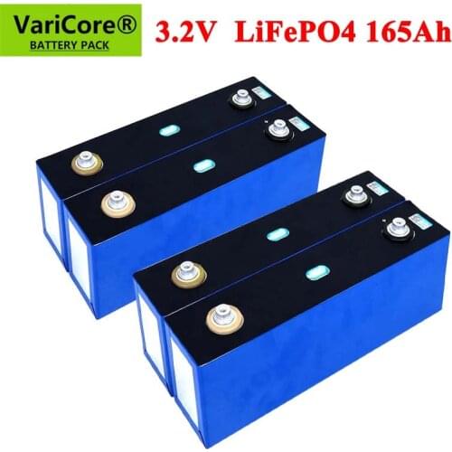 4-16pcs 3.2V 165Ah Lifepo4 Rechargeable Battery Lithium Iron Phosphate 12v 24v for Electric car Solar Energy storage