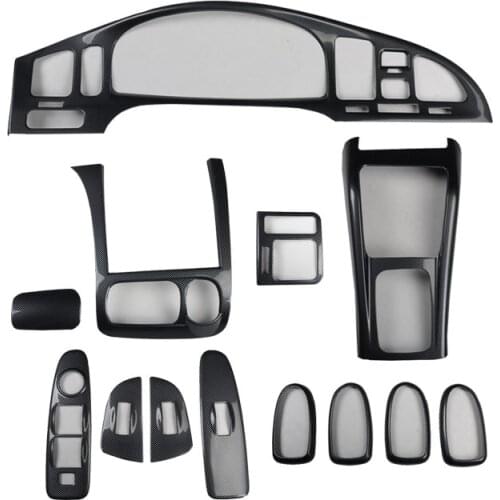 Carbon Fiber Printed Car Window Control Gear Panel Cover Meter Handle Moulding Trim for Hyundai ELANTRA 2004- 2009 2010 2011