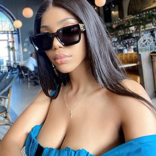 2021 New Retro Big Frame Sunglasses Men Square Metal Sunglasses Ladies Fashion Sunglasses High Quality Gafas Oculos De Sol UV400