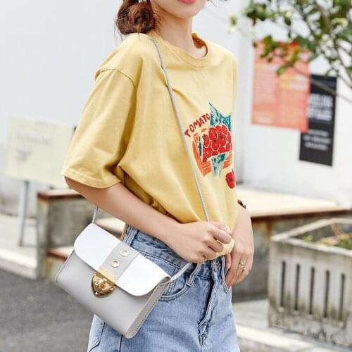 Solid Color Buckle Ladies Bags Fashion Mini Women Bag 2021 New Square Bag Pu Womens Shoulder Bags and Handbags Crossbody Bags