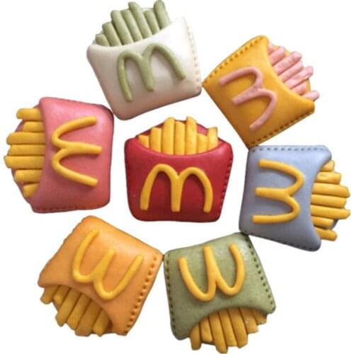 French Fries Plastic Cookie Cutter DIY Childrens Creative Baking Set Baking Tools Cake Embossing Mold