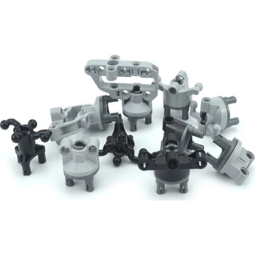 Suspension Steering Hub Axle 4pcs high-tech MOC Parts Tire Wheel Hub Car Truck Drive 92908 and 92909 Combination building blocks