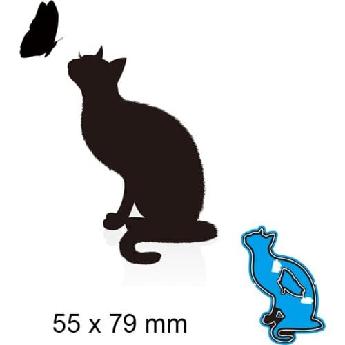 Cutting Dies kitten New Metal Stencils DIY Scrap Booking Paper Cards Making Decoration