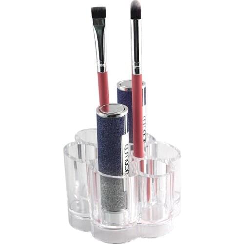 Clear Acrylic Cosmetic Organizer Makeup Brush Container Storage Box Holder Lipstick Storage Container Eyebrow pencil storage