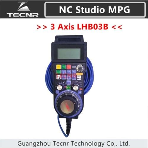 XHC NCStudio LHB03B CNC Hand pulse generator MPG 3 axis NC Studio handwheel support V5 V8 version for engraving machine