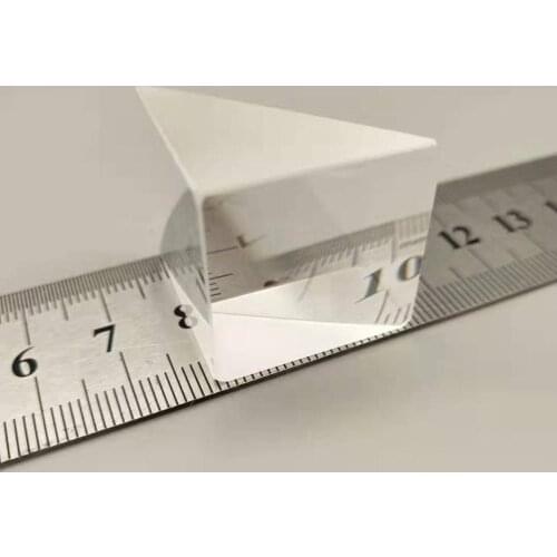 Light-collecting Right-angle Prism Optical K9 Glass Polished On Both Sides, Light Refraction Teaching Laboratory Equipment