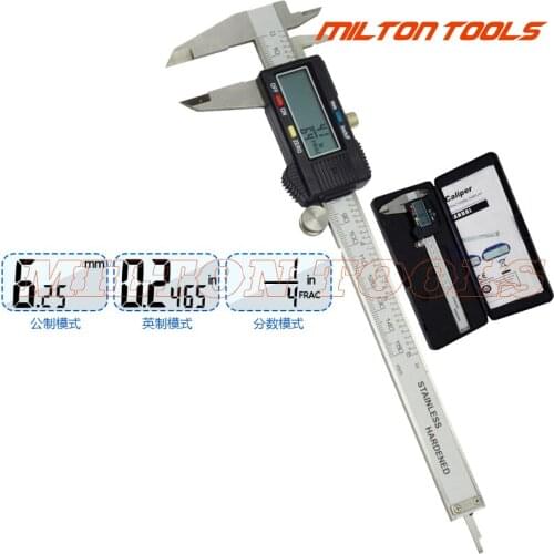 0-150MM Electronic Digital Caliper with Extra Large LCD Screen 0 - 6 Inches Inch/Fractions/Millimeter Conversion