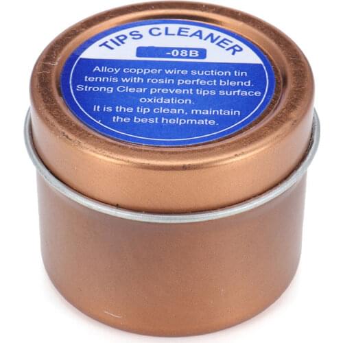 08B Iron Tips Cleaner Welding Soldering Solder Iron Tip Alloy Copper Cleaner With Rosin Flux Soldering Flux