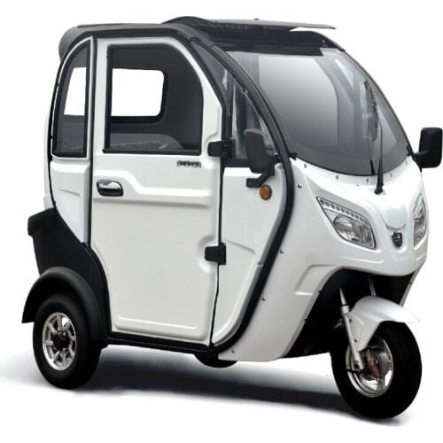 3 Wheels Mini Electric Cargo Rickshaw Motorcycle Enclosed Scooter Tricycle Motor Car