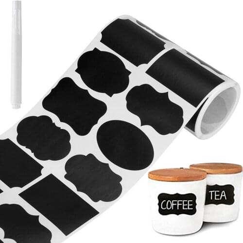 36 Pcs/set Blackboard Sticker Craft Jars Organizer Labels Chalkboard Chalk Board Sticker 5cm x 3.5cm Kitchen Accessories