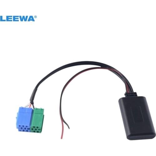LEEWA Car 6+8Pin Radio CD Changer Aux-In Bluetooth Module Audio Adapter for Fiat Bravo UP 2007 Visteon Radio Aux Cable #CA2460