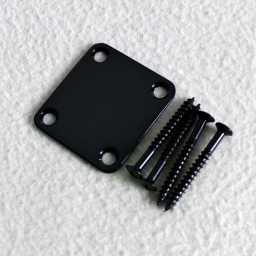 Free Shipping Electric guitar spare parts small guitar neck plate with mounting screws for bolt on guitars joint guitarra