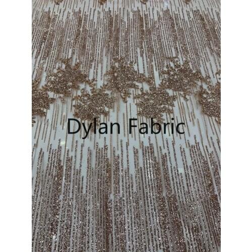 Glitter lace fabric of glitter mesh material for evening dress, glitter glitter special fabric
