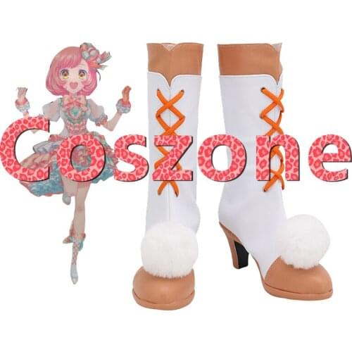 Pretty Rhythm All Star High Heel Cosplay Shoes Boots Halloween Carnival Cosplay Costume Accessories