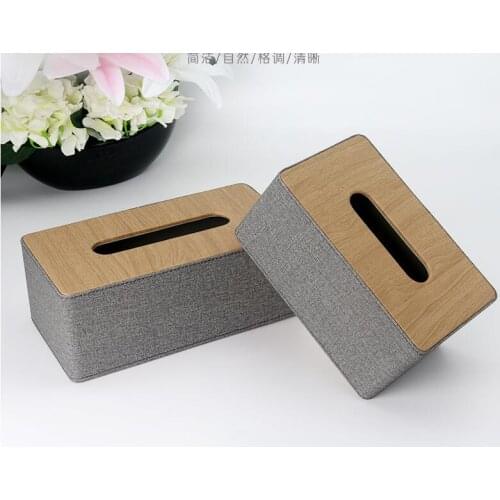 New fashion Wooden structure tissue box wood box tissue case napkin holder tissue box holder for kitchen