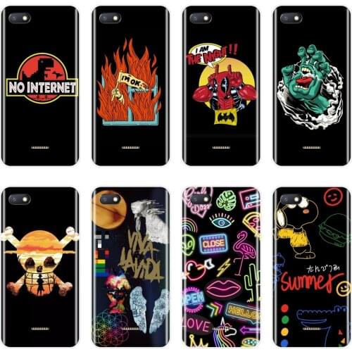 Back Cover For Xiaomi Redmi Note 6 Pro 5A Prime 5 4 4X Black Cool Silicone Phone Case For Pocophone F1 Redmi S2 6A 5 Plus 4A