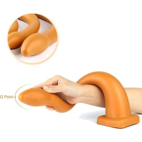 Long Silicone Anal Toys Large Prostate Massage Vaginal Stimulation Anus Dilator Sex For Men Women
