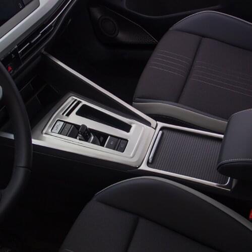 For Volkswagen VW Golf 8 MK8 R 2021 2022 Stainless Steel car Accessories Steel Car Gear Shift Panel Sticker Cover Trim Styling