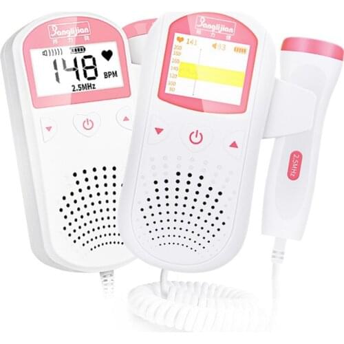 English Fetus-Voice Meter Test Pregnant Womens Hearing Fetal Heart Home Test Fetus Sound Fetal Movement fetal doppler