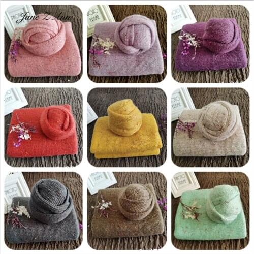 Jane Z Ann Baby photo shooting props Newborn solid multi color wrap blanket backdrop new arrival