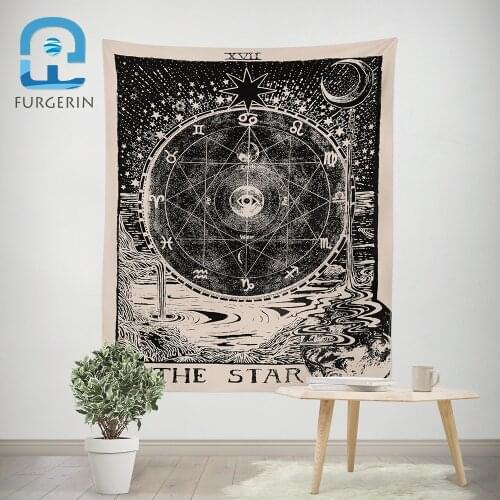 FURGERIN Cloth Wall Tapestry Paintings Astrology wall blanket Farmhouse Decorations for Home Decoration Accessories dorm room