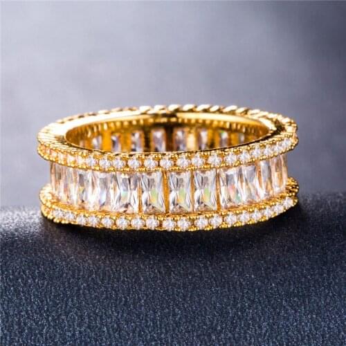 Exquisite Luxury Ferris Wheel Inlaid Zircon Engagement Ring for Women Charm Gift Fashion Party Creative Design Jewelry Wholesale