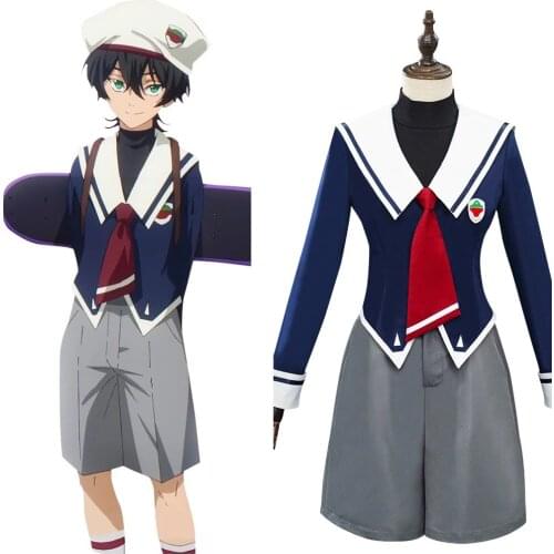 Anime SK8 the Infinity Miya Cosplay Costume Uniform Outfits Halloween Carnival Christmas Costume for Girl Boy Dress up C122M112