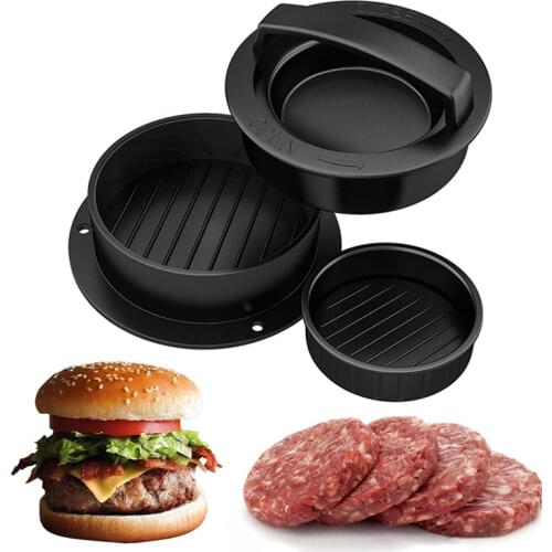 Kitchen Round Shape burger Press Food-Grade ABS Hamburger Meat Press Beef Grill Hamburger Press Patty Maker Mold Mould Tool