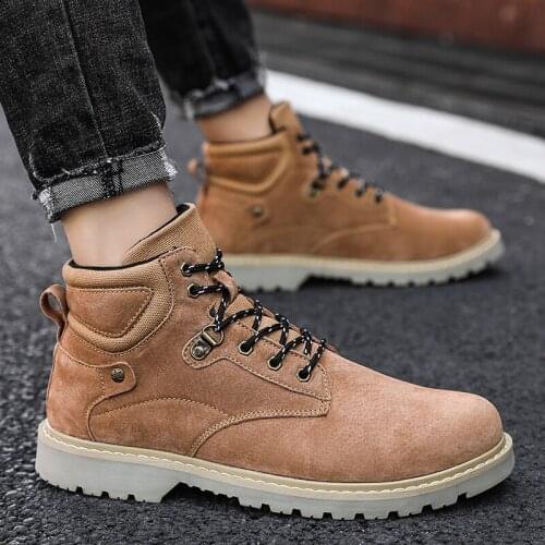 Platform fashion de hombre uomo spring sports footwear man sneakers home bota black shoe botas brown indestructible desert mens