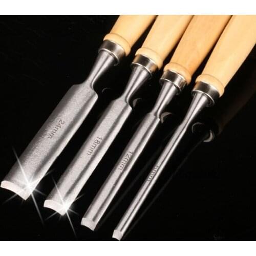Outer edge round chisel woodworking chisel 4 piece set carving knife woodworking tools