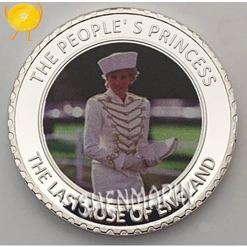 The Peoples Princess Diana Commemorative Coin The Last Rose of England Princess of Wales Coins Collectibles British Art Coins