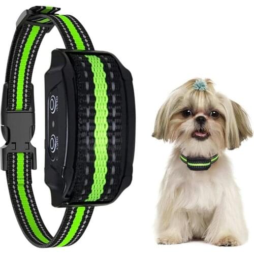 Dog Training Collar Anti-Bark Collar USB Rechargeable Training Shock Collar Waterproof Electric Automatic Stop Barking Device