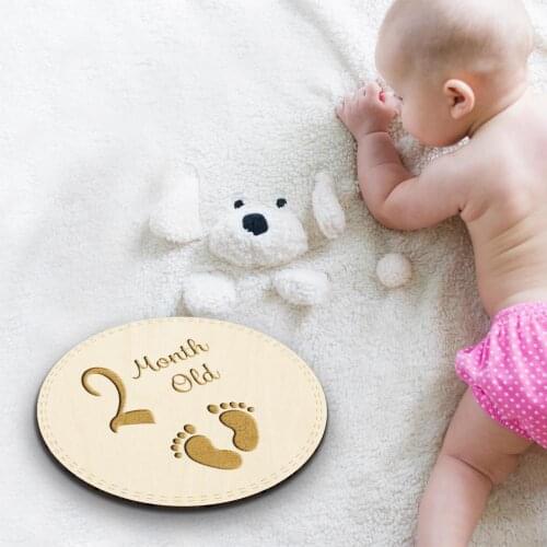 Personalized Baby Shower First Birthday Photo Props Baby Milestone Markers Plaque Baby Growth Cards Gender Neutral Gift
