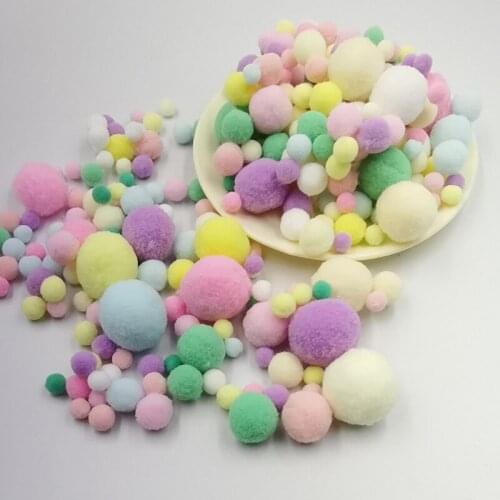 8/10/15/20/25/30mm Colorful Pompom Soft Craft DIY Pom pom Balls Wedding Home Decor Garment Sewing Chilren Diy Toy
