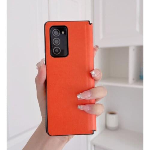 Luxury Case for Samsung Galaxy Z Fold 2 5G Cover Vintage PU Leather All-inclusive Shockproof Shell for Samsung Z Fold 2 Case