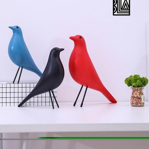 Modern Nordic House Bird Sculpture Home Decoration Accessories Office Resin Decor Wedding Gift
