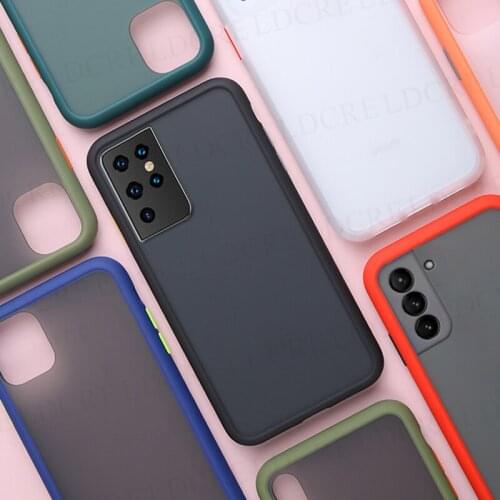 For Samsung Galaxy S21 Case Cover Samsung S21 Ultra S10 S20 Note 20 A51 M30S A71 M21 A21S Shockproof TPU Bumper Armor Phone Case