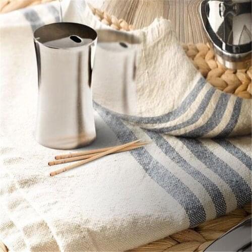 Toothpick Bucket Stainless Steel Toothpick Holder Bucket Mini Box Hiking Portable Craft Handmade Gift