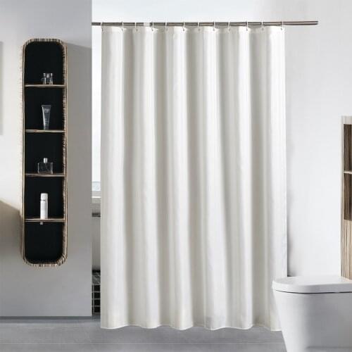 High Quality Shower Curtain Thick Waterproof Bathroom Screen Plain Bathroom Curtain Home Decoration Bathroom Accessories
